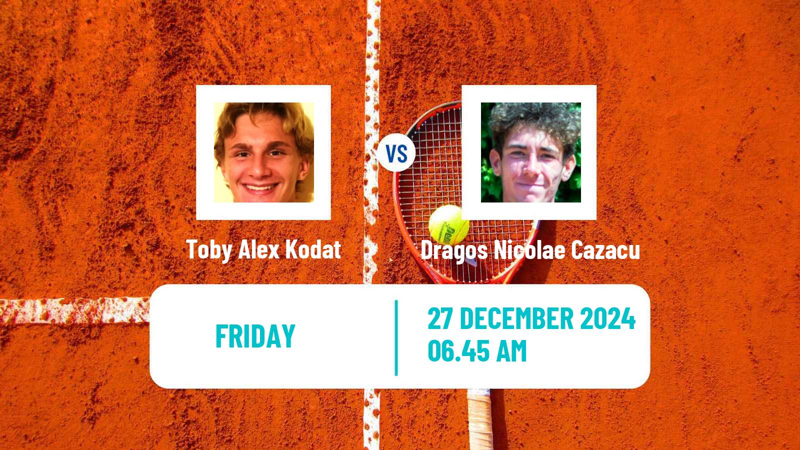 Tennis ITF M15 Antalya 21 Men Toby Alex Kodat - Dragos Nicolae Cazacu