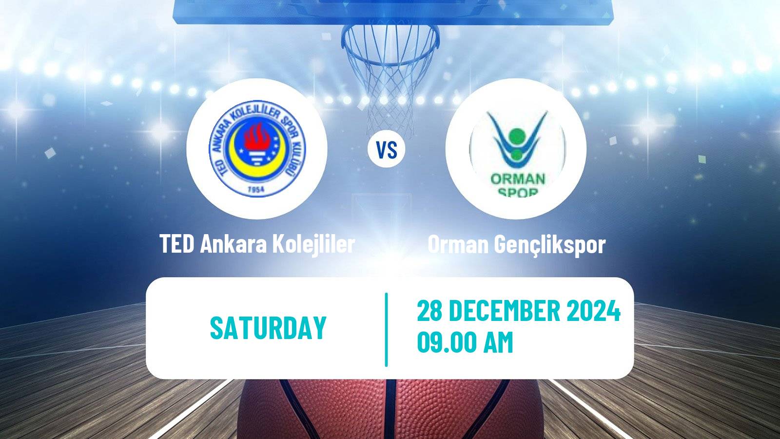 Basketball Turkish TBL TED Ankara Kolejliler - Orman Gençlikspor