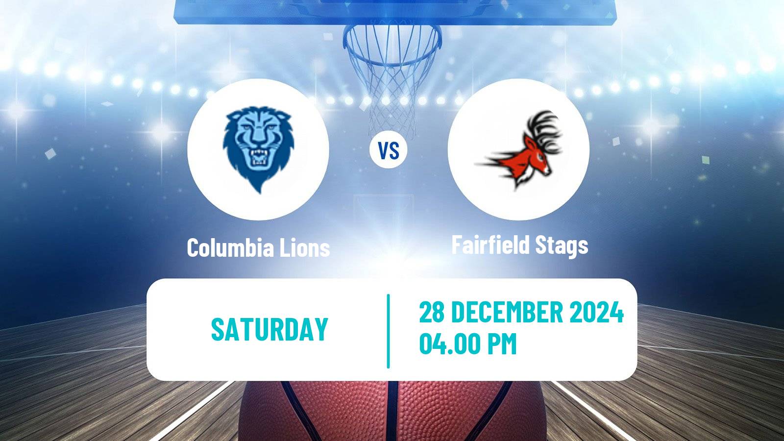 Basketball NCAA College Basketball Columbia Lions - Fairfield Stags