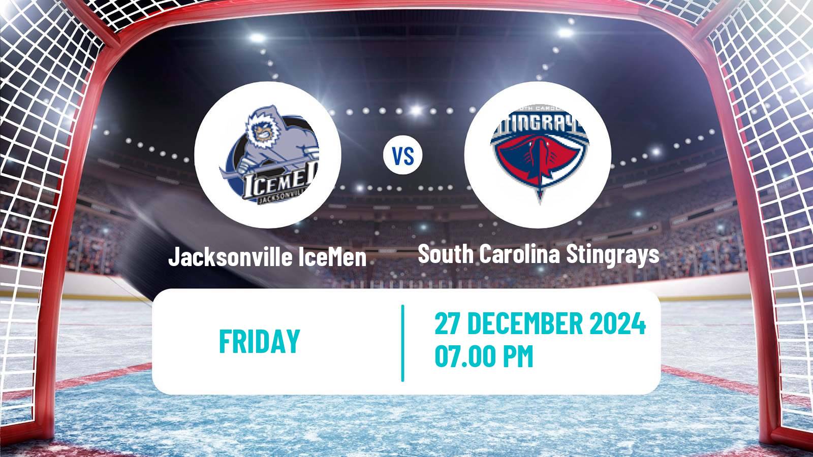 Hockey ECHL Jacksonville IceMen - South Carolina Stingrays