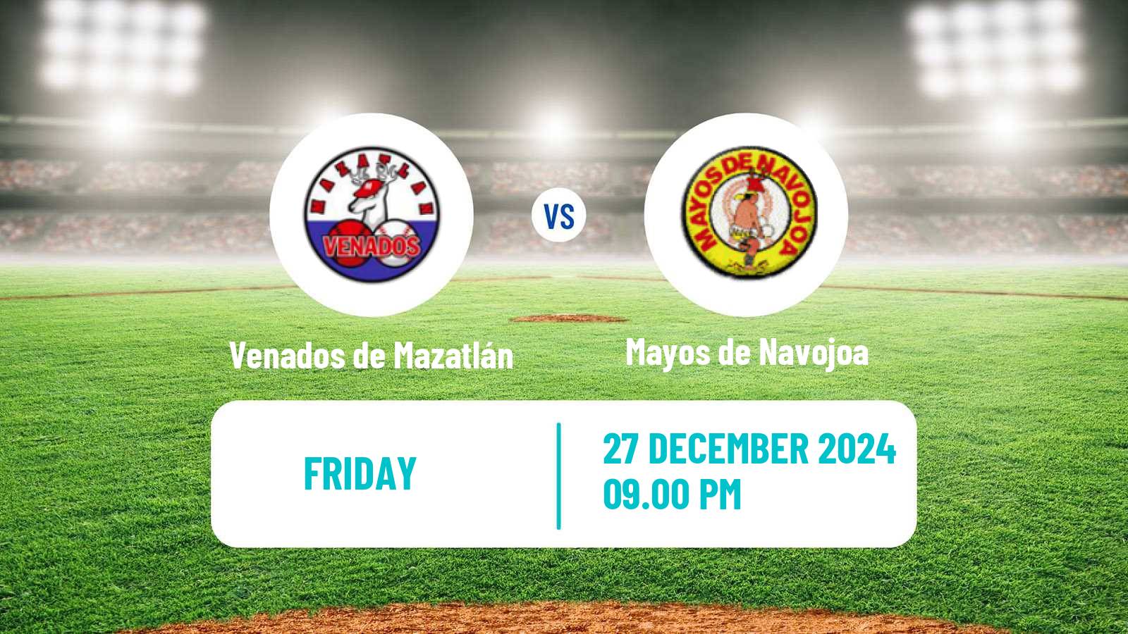 Baseball LMP Venados de Mazatlán - Mayos de Navojoa