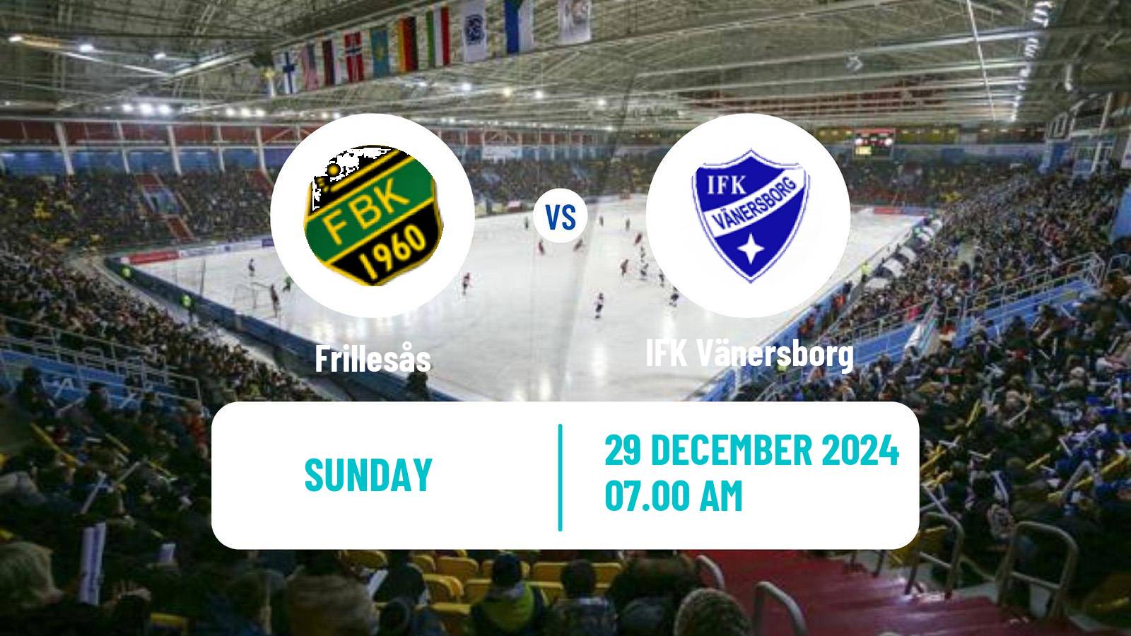 Bandy Swedish Elitserien Bandy Frillesås - IFK Vänersborg