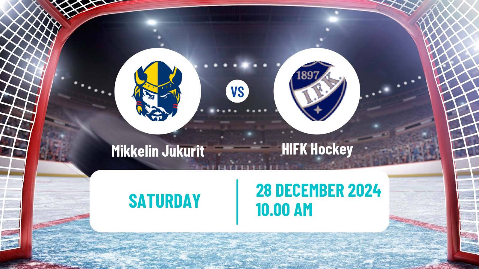 Hockey Finnish SM-liiga Mikkelin Jukurit - HIFK