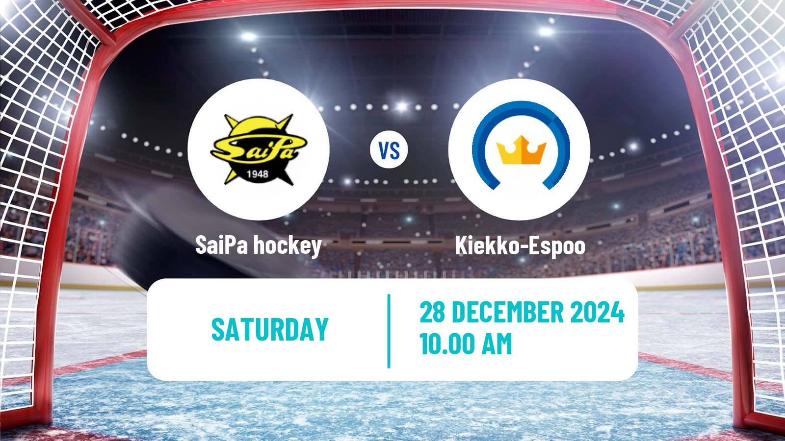 Hockey Finnish SM-liiga SaiPa - Kiekko-Espoo