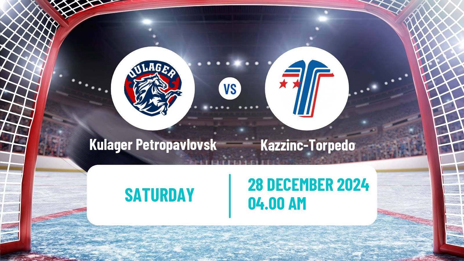 Hockey Kazakh Ice Hockey Championship Kulager Petropavlovsk - Kazzinc-Torpedo