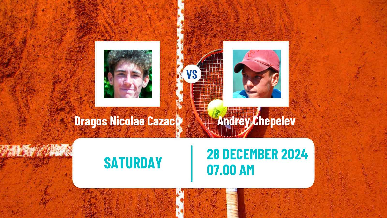 Tennis ITF M15 Antalya 21 Men Dragos Nicolae Cazacu - Andrey Chepelev