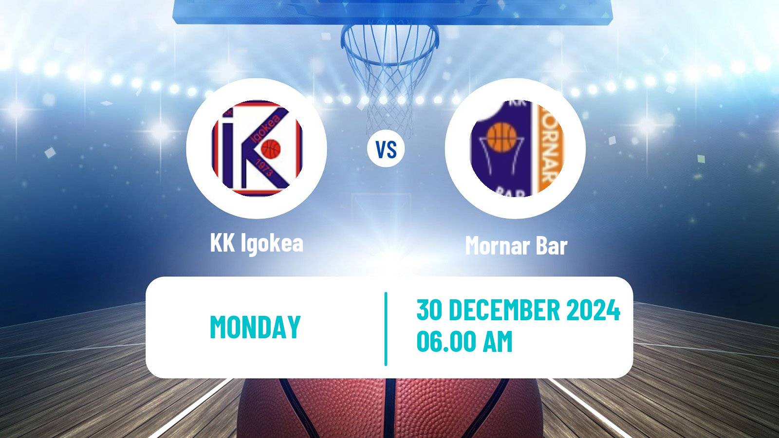 Basketball Adriatic League Igokea - Mornar Bar