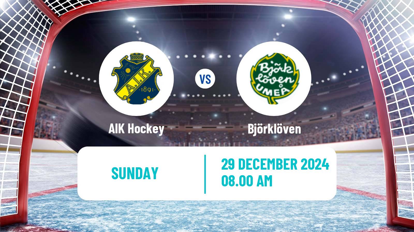 Hockey Swedish Hockey Allsvenskan AIK - Björklöven