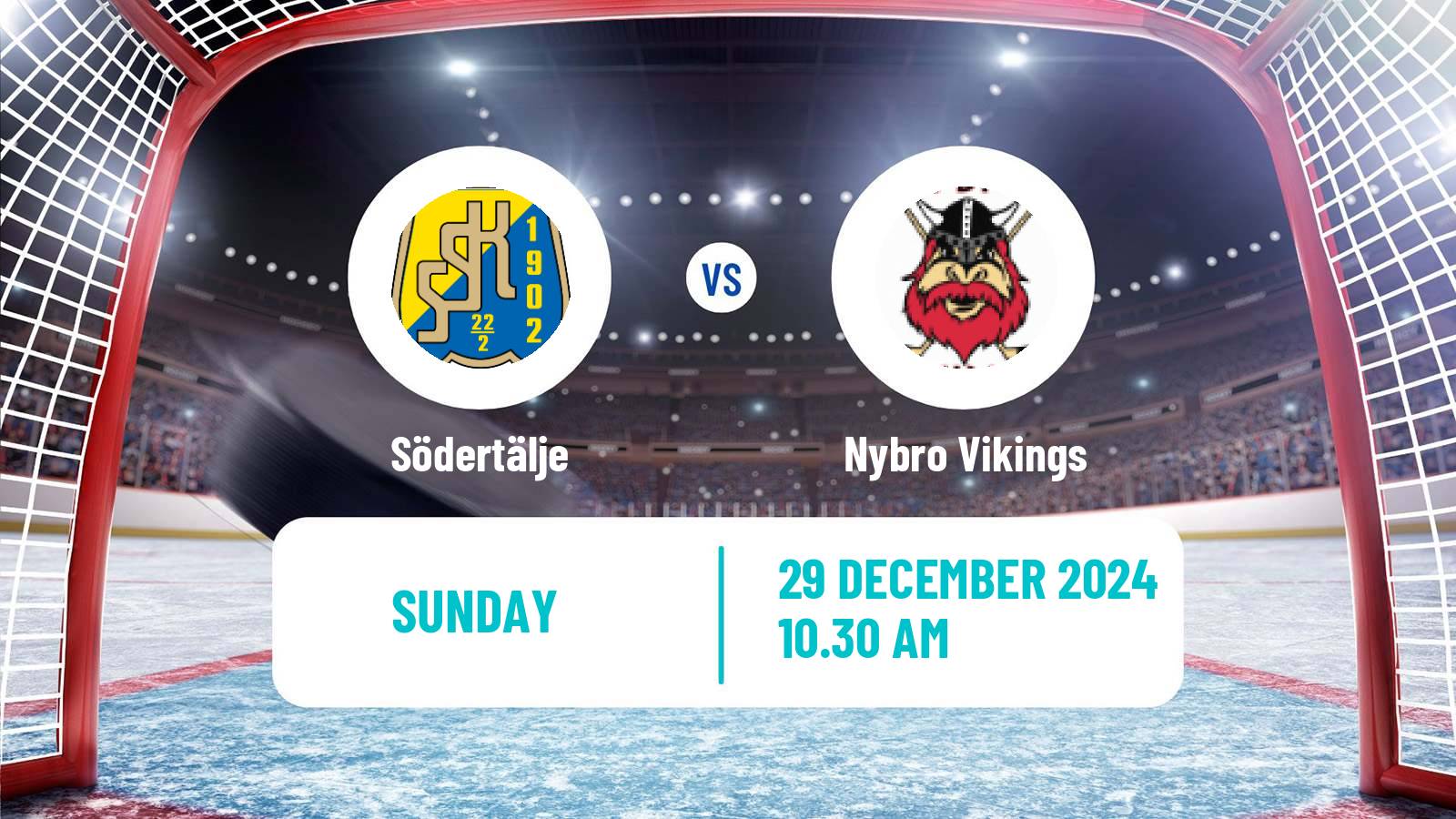 Hockey Swedish Hockey Allsvenskan Södertälje - Nybro Vikings