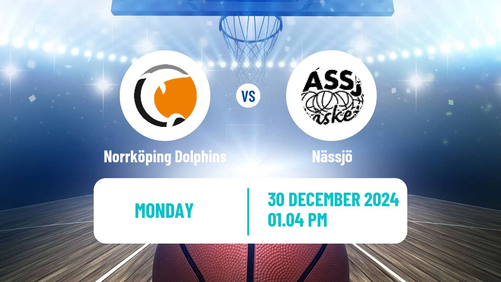 Basketball Swedish Basketligan Norrköping Dolphins - Nässjö