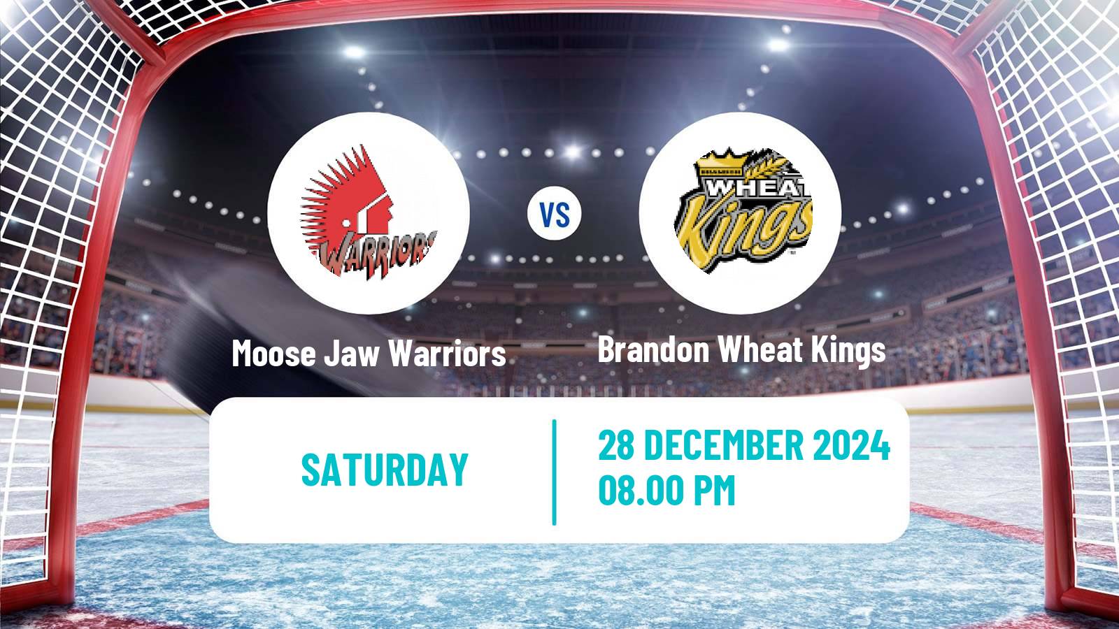 Hockey WHL Moose Jaw Warriors - Brandon Wheat Kings