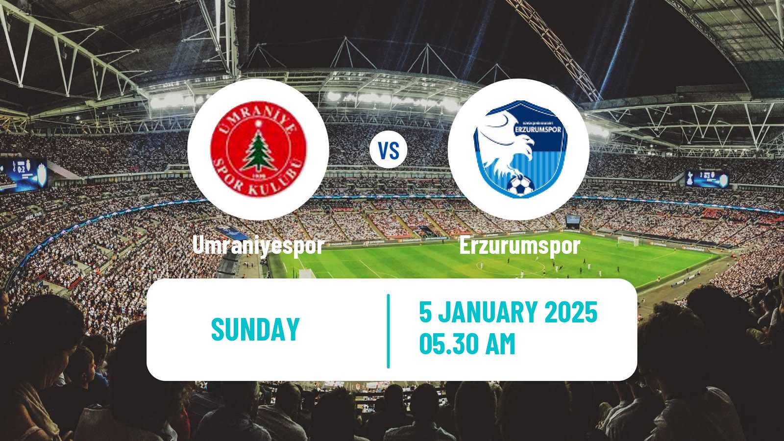 Soccer Turkish First League Umraniyespor - Erzurumspor