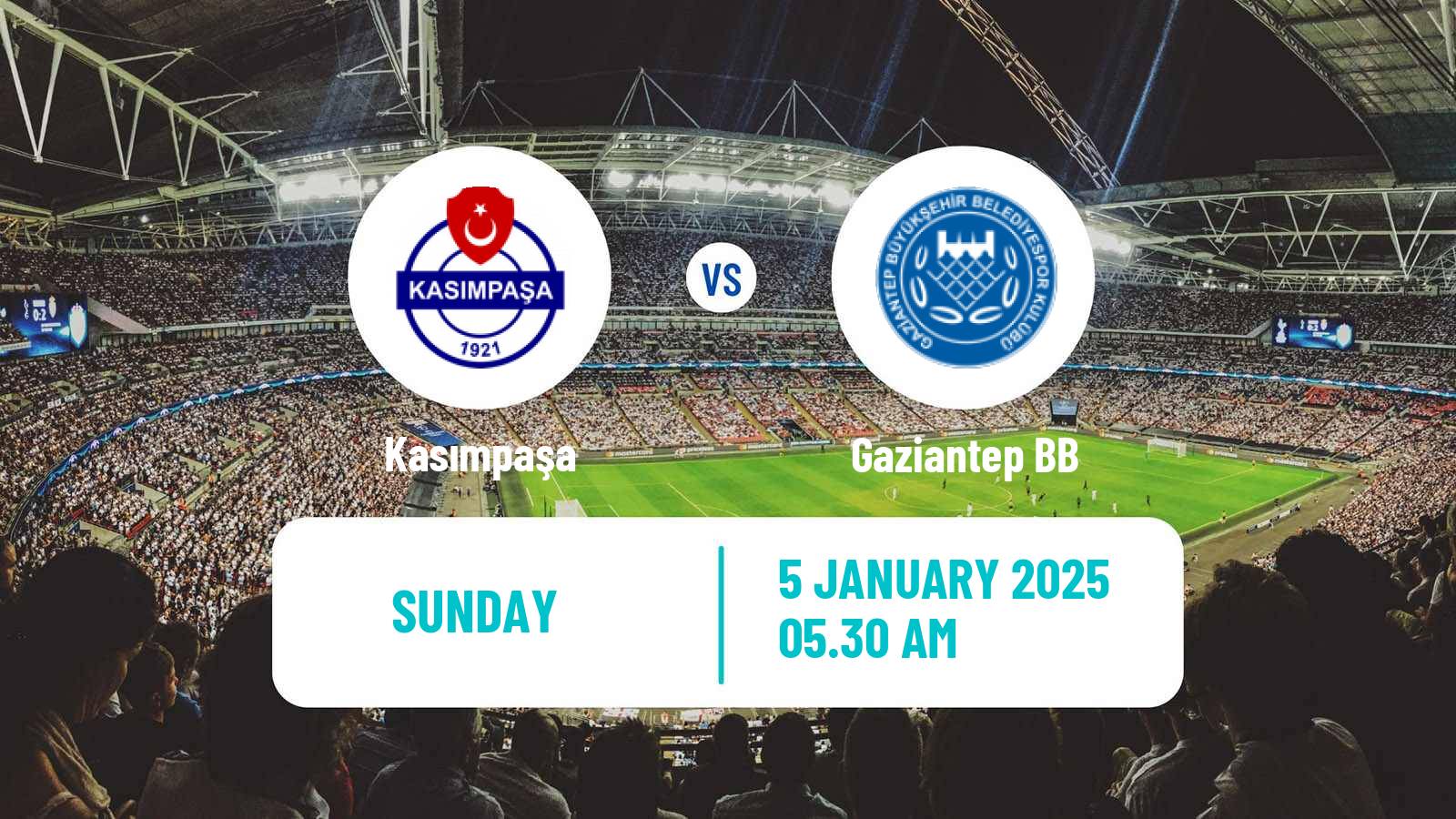 Soccer Turkish Super League Kasımpaşa - Gaziantep BB