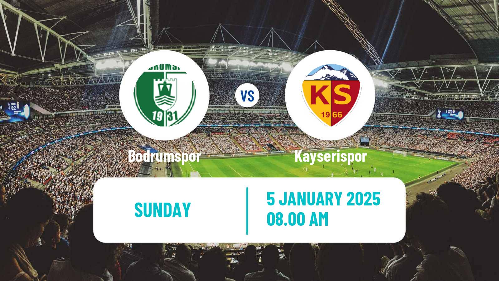 Soccer Turkish Super League Bodrumspor - Kayserispor