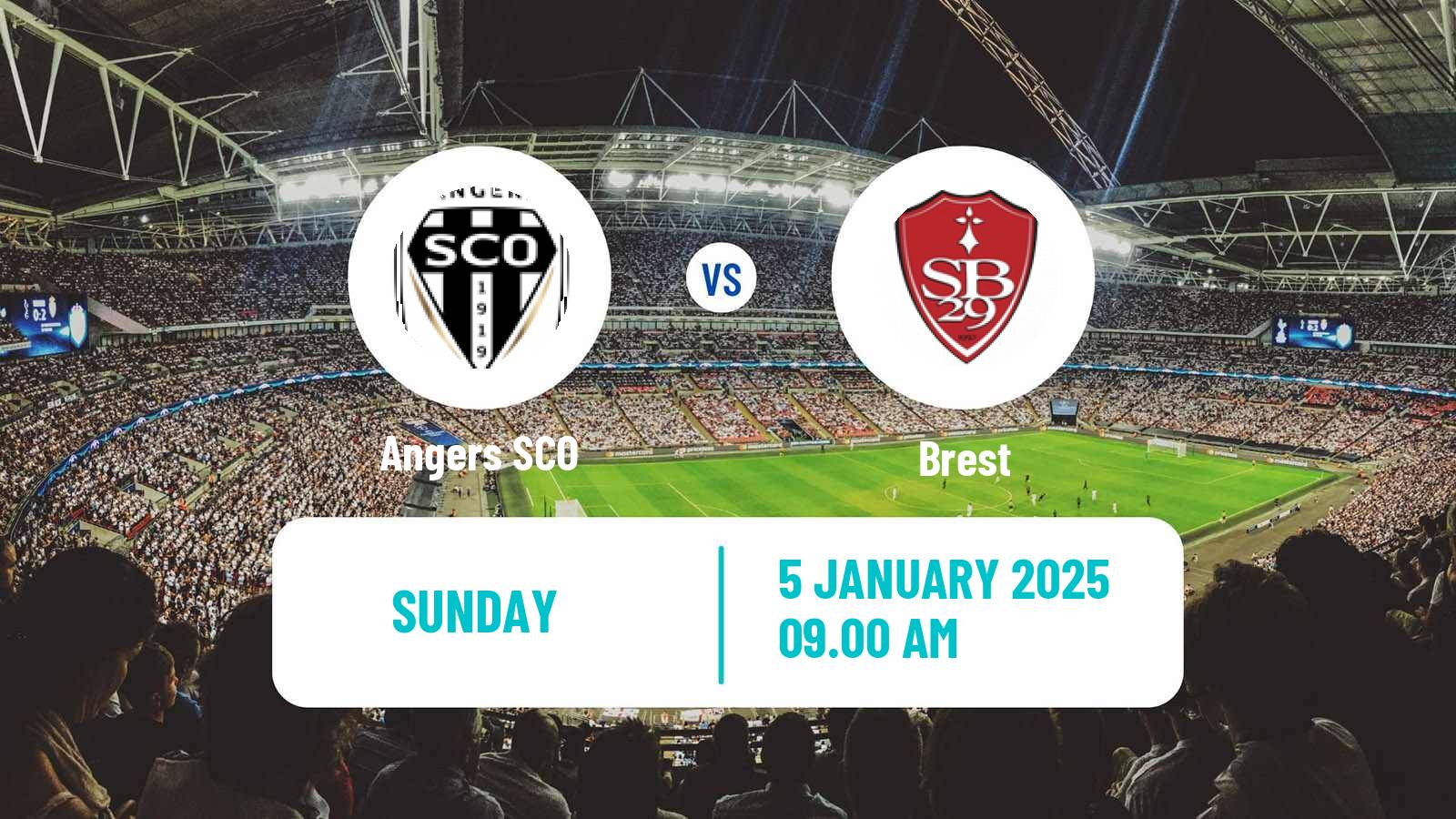 Soccer French Ligue 1 Angers - Brest