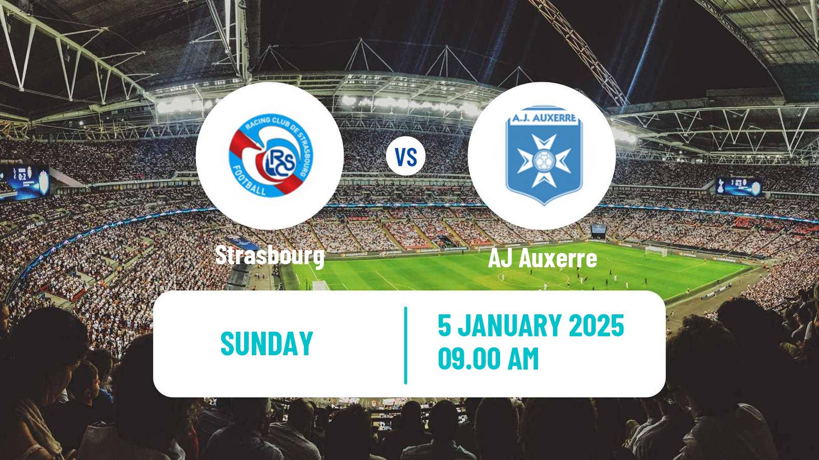 Soccer French Ligue 1 Strasbourg - Auxerre