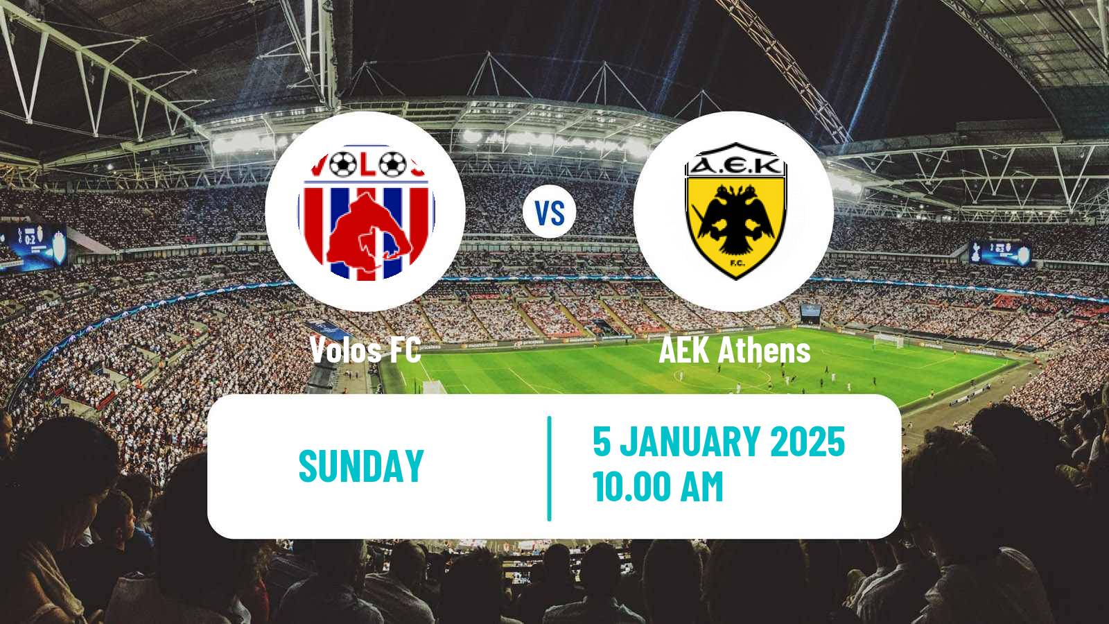 Soccer Greek Super League Volos - AEK Athens