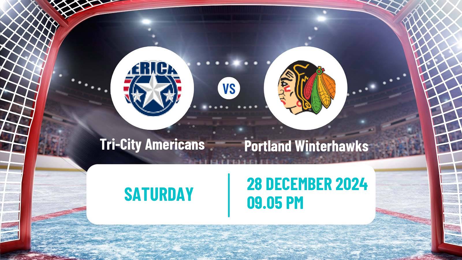 Hockey WHL Tri-City Americans - Portland Winterhawks