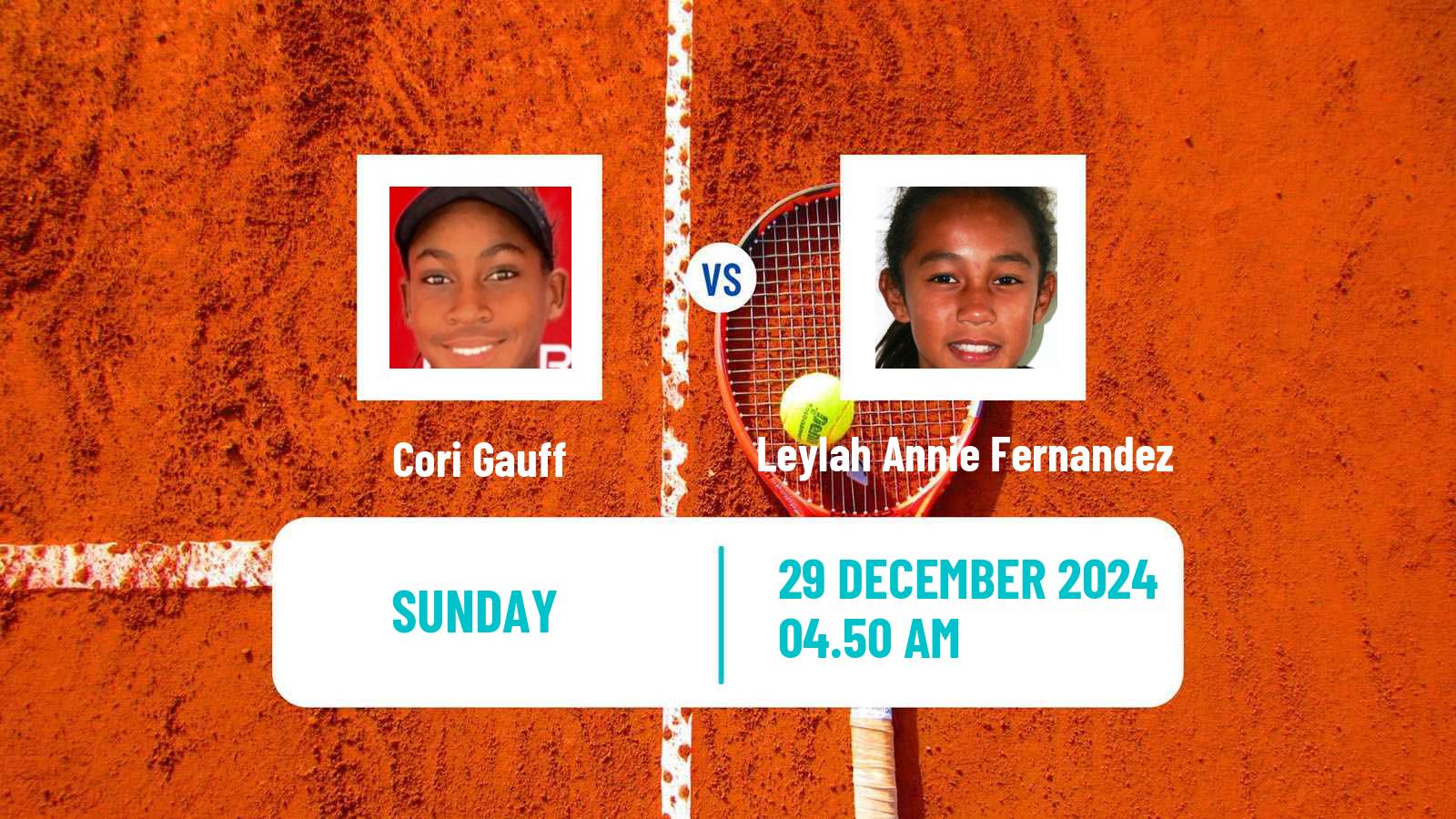 Tennis WTA United Cup Cori Gauff - Leylah Annie Fernandez