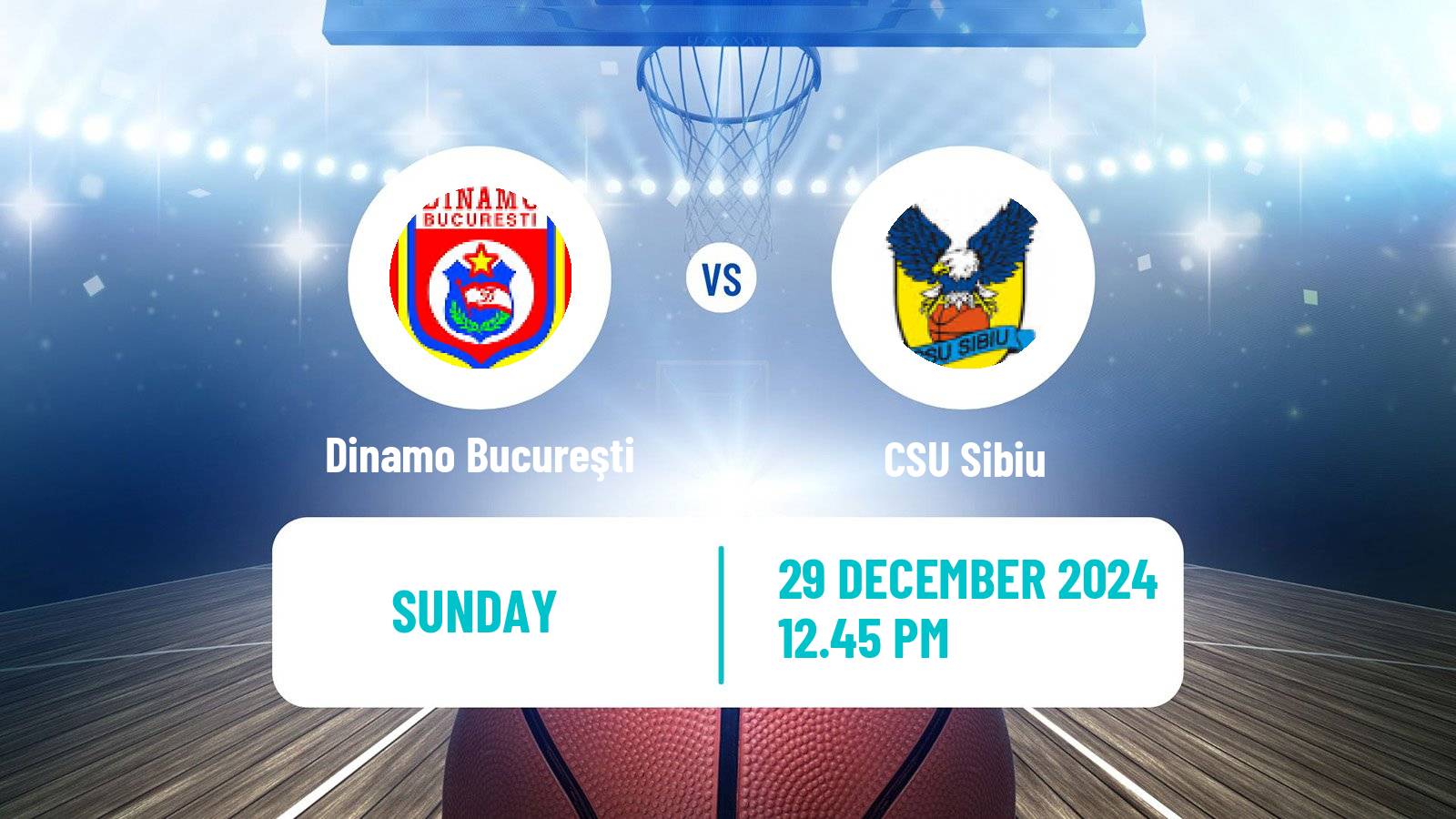 Basketball Romanian Divizia A Basketball Dinamo Bucureşti - CSU Sibiu