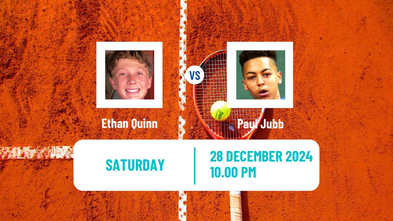 Tennis Canberra Challenger Men Ethan Quinn - Paul Jubb