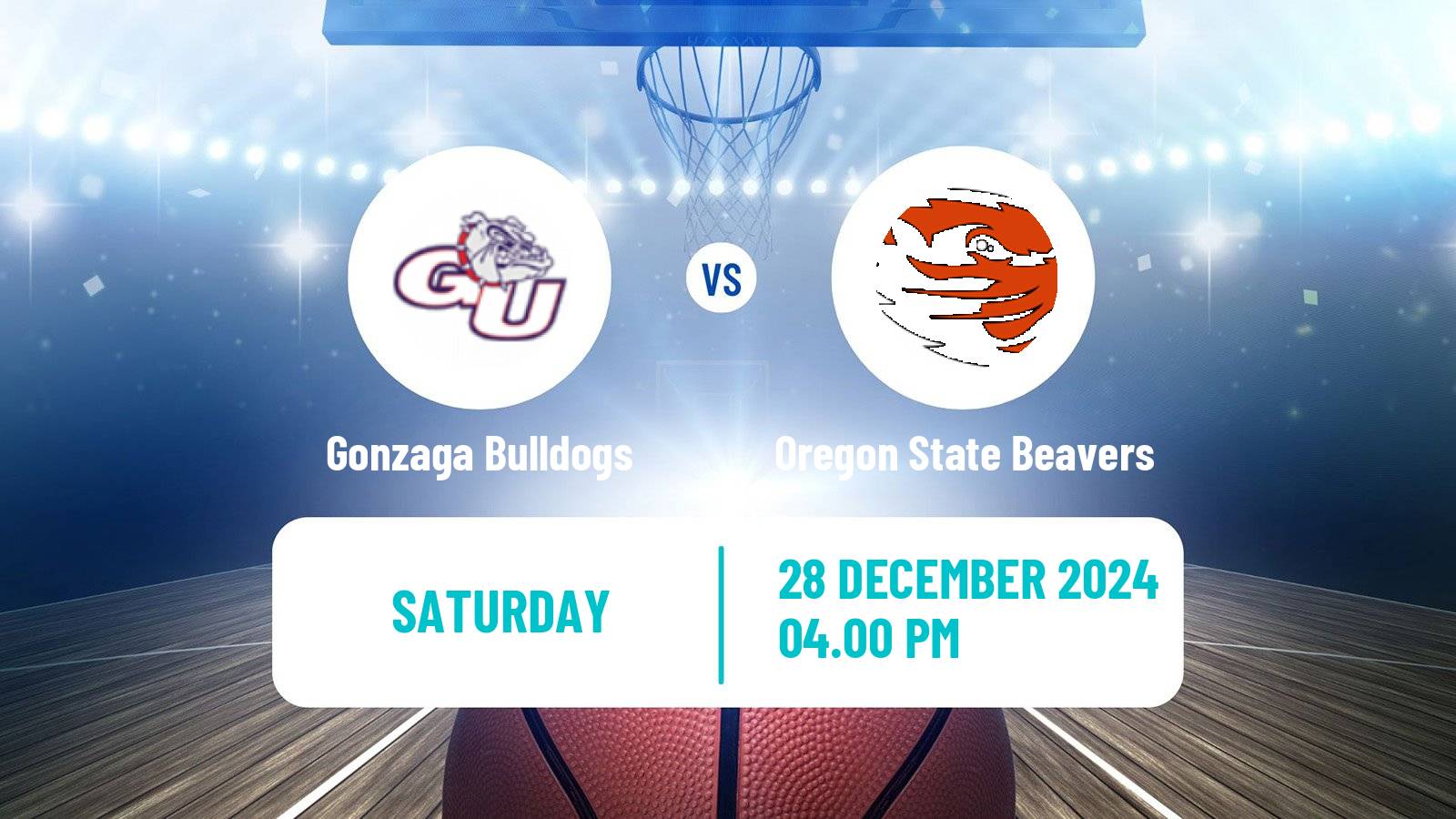 Basketball NCAA College Basketball Women Gonzaga Bulldogs - Oregon State Beavers