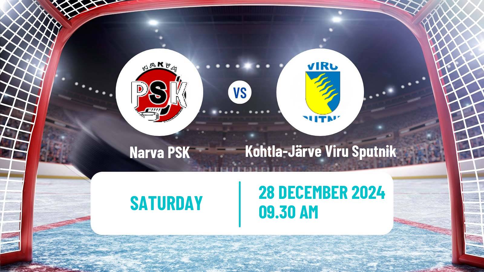 Hockey Estonian Hokiliiga Narva PSK - Kohtla-Järve Viru Sputnik