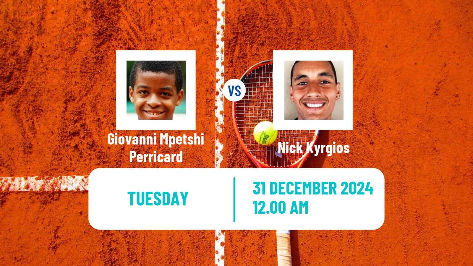 Tennis ATP Brisbane Giovanni Mpetshi Perricard - Nick Kyrgios