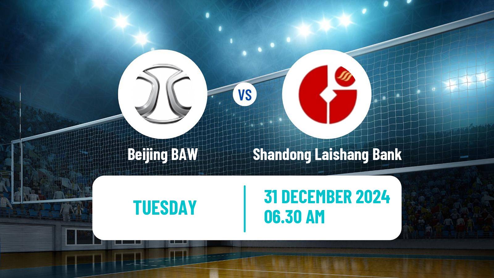 Volleyball Chinese CVL Women Beijing BAW - Shandong Laishang Bank