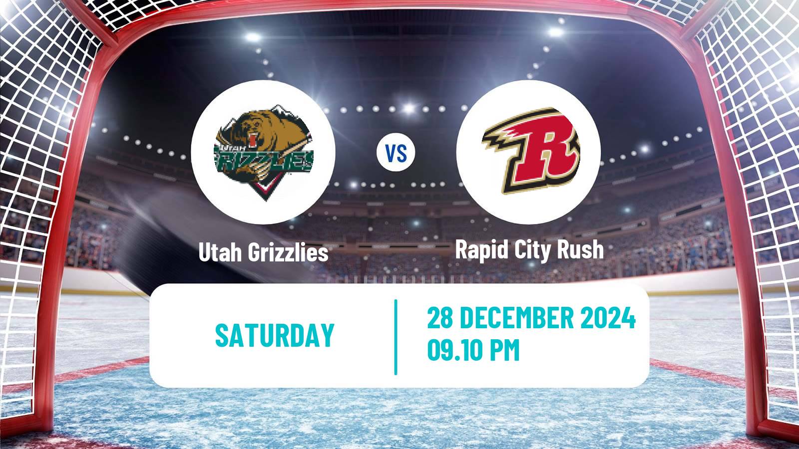 Hockey ECHL Utah Grizzlies - Rapid City Rush