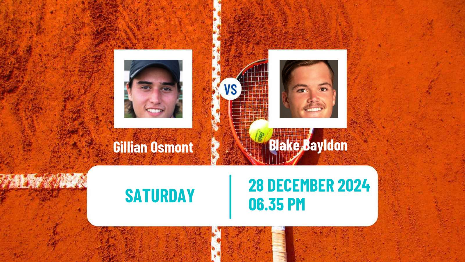 Tennis Noumea Challenger Men Gillian Osmont - Blake Bayldon