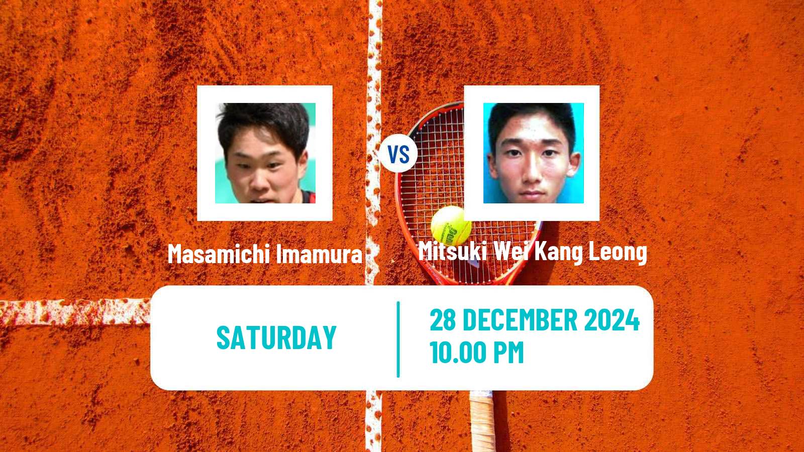 Tennis Nonthaburi Challenger Men Masamichi Imamura - Mitsuki Wei Kang Leong