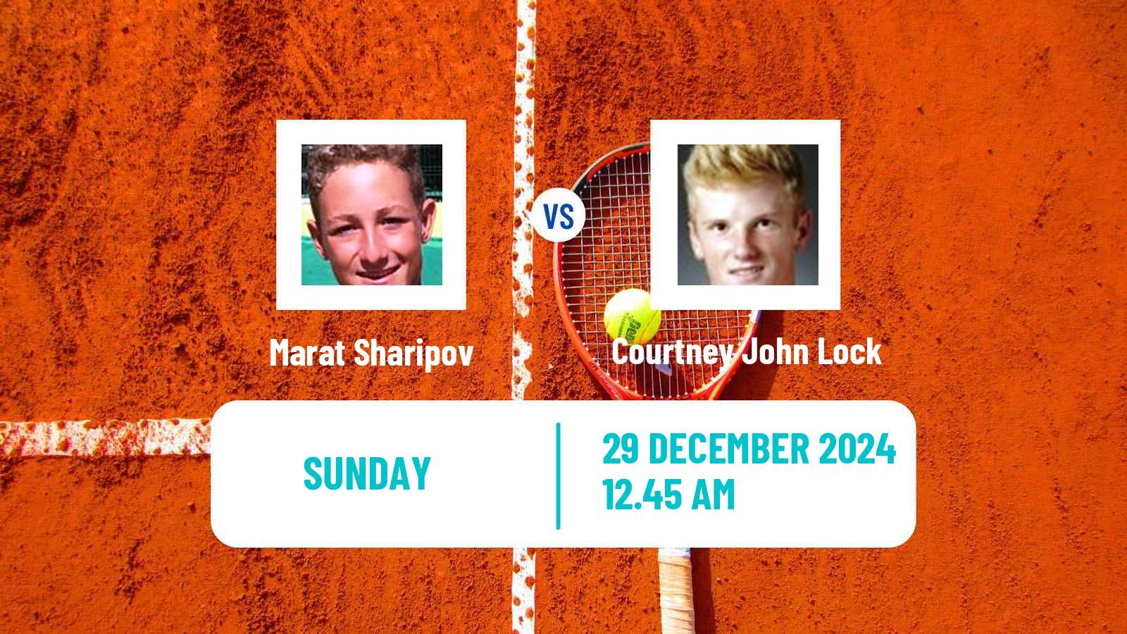 Tennis Nonthaburi Challenger Men Marat Sharipov - Courtney John Lock