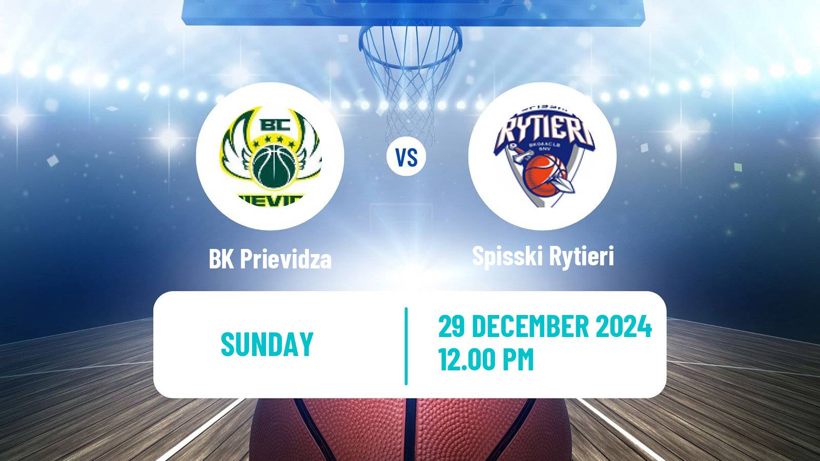 Basketball Slovak Extraliga Basketball Prievidza - Spisski Rytieri