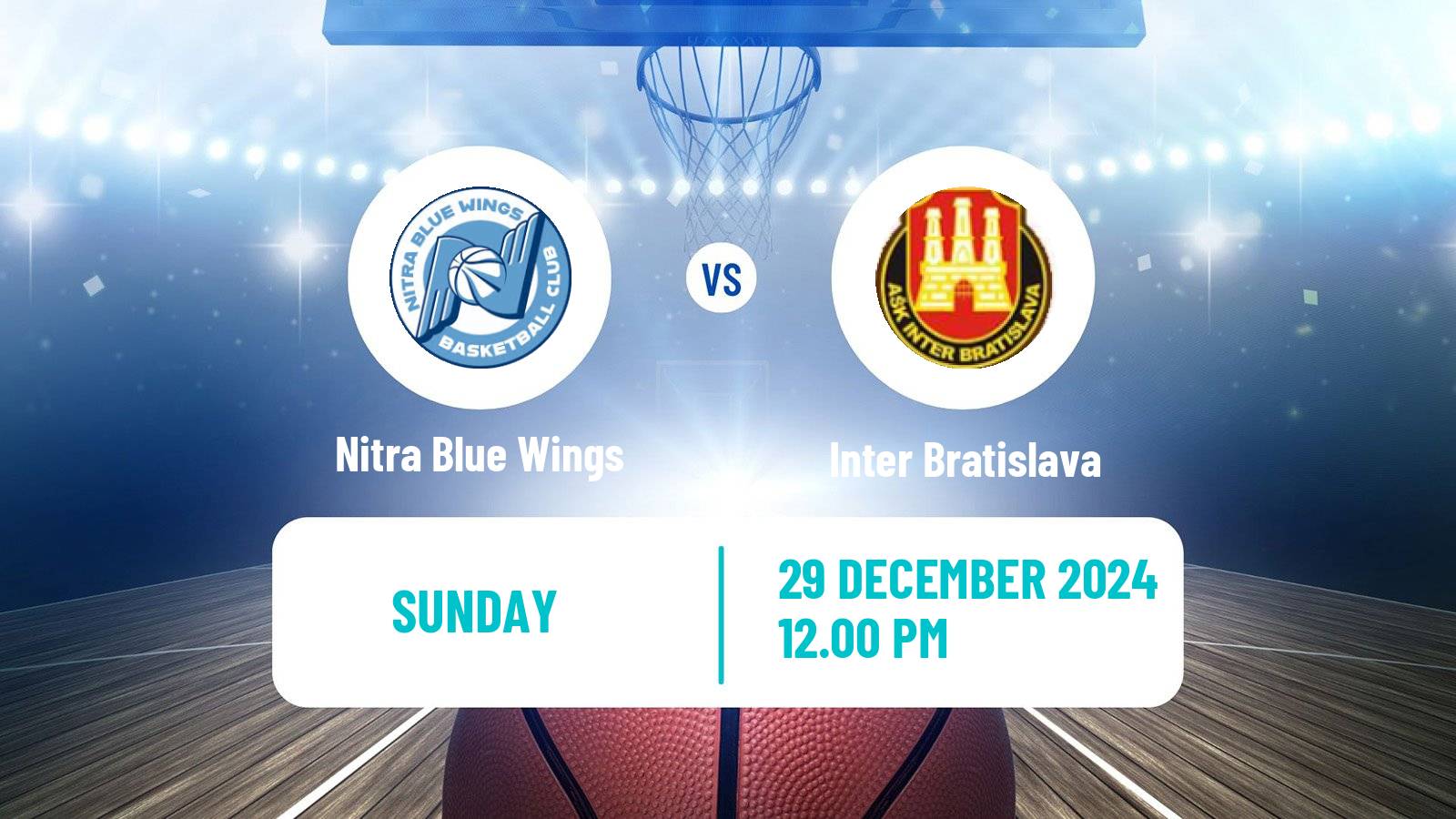 Basketball Slovak Extraliga Basketball Nitra Blue Wings - Inter Bratislava