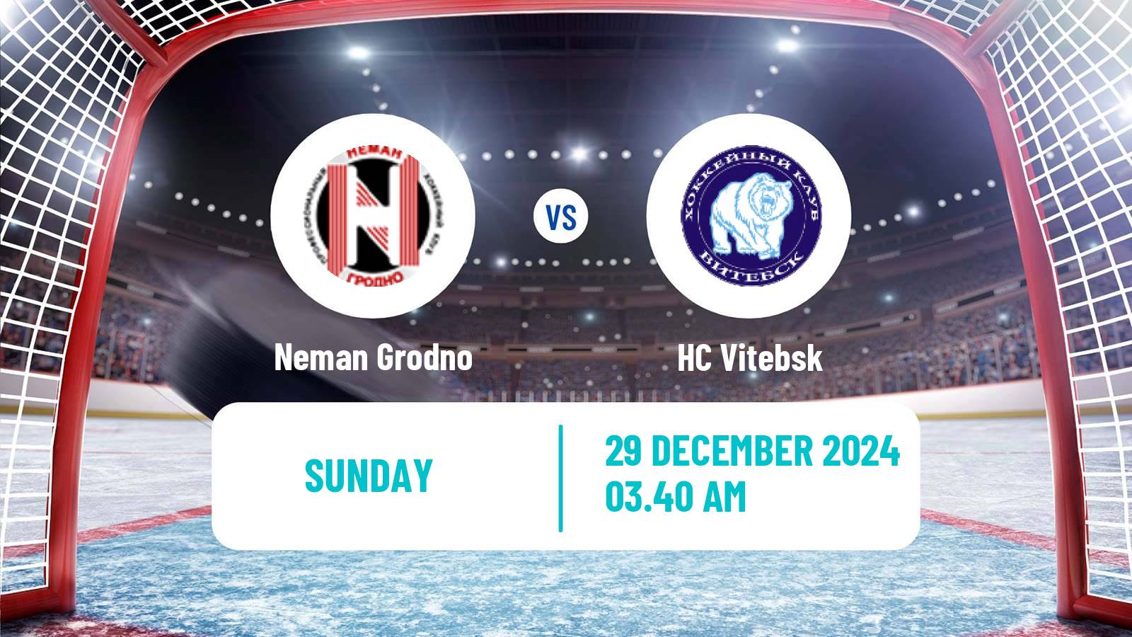 Hockey Belarusian Extraleague Neman Grodno - Vitebsk