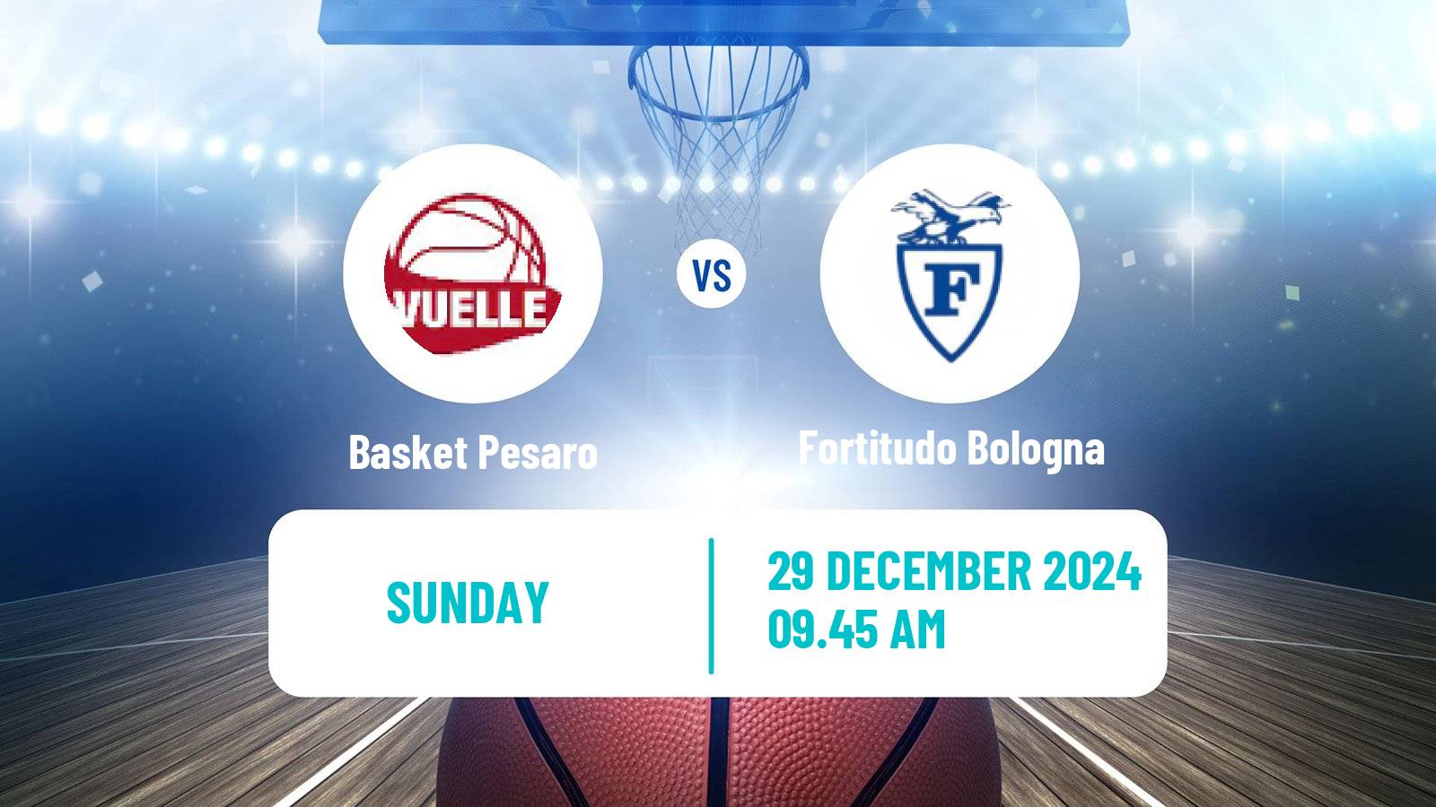 Basketball Italian Serie A2 Basketball Basket Pesaro - Fortitudo Bologna