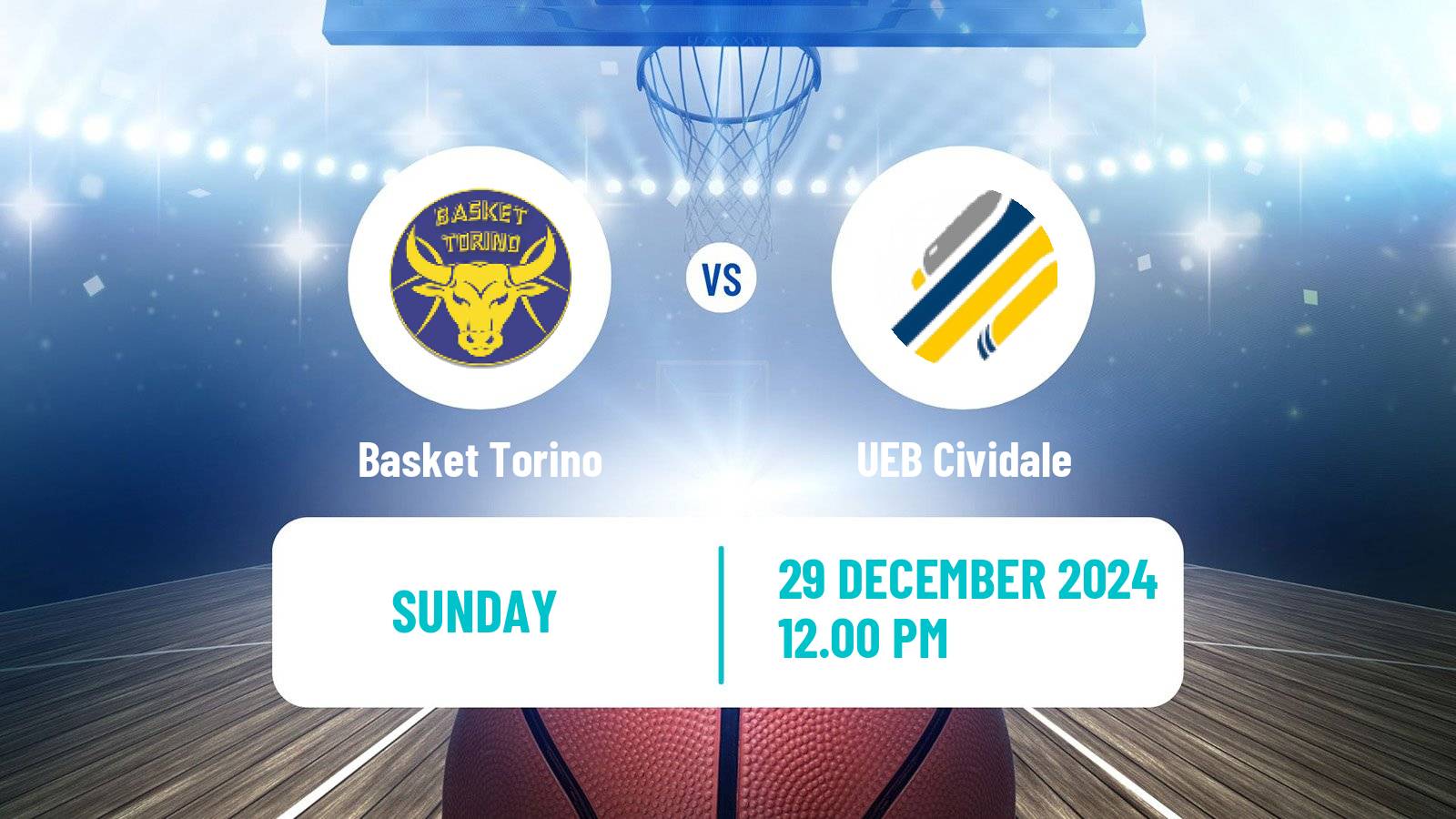 Basketball Italian Serie A2 Basketball Basket Torino - Cividale