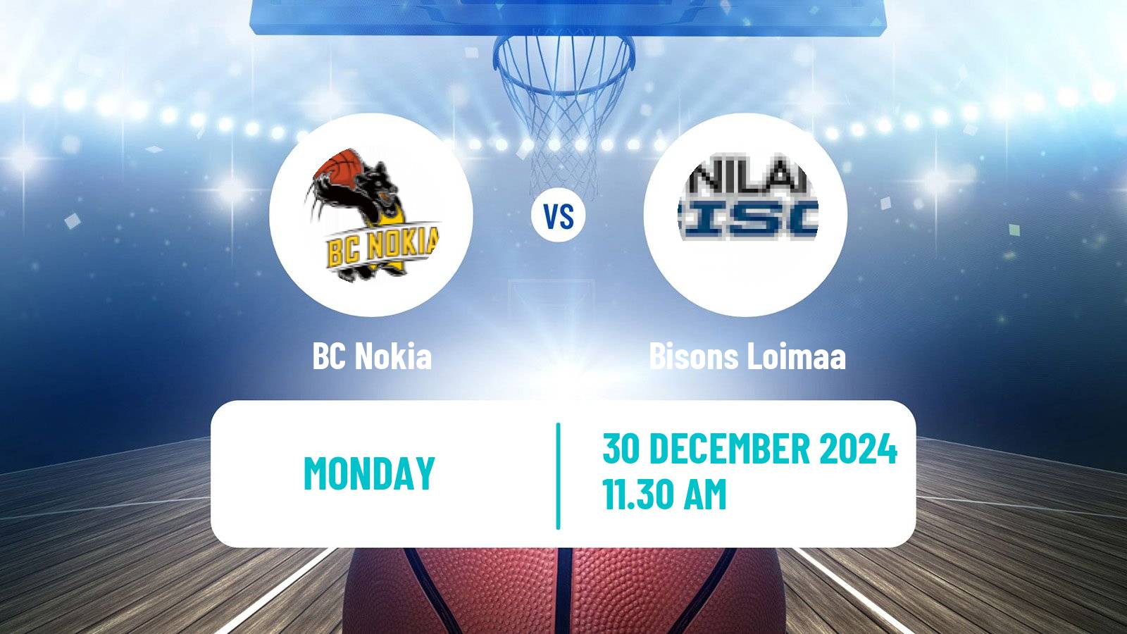 Basketball Finnish Korisliiga BC Nokia - Bisons Loimaa