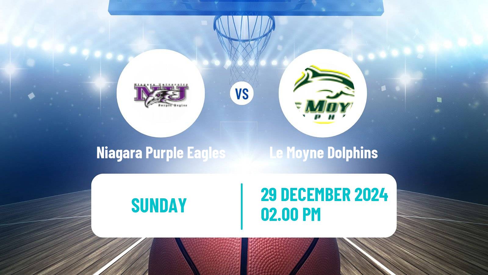 Basketball NCAA College Basketball Niagara Purple Eagles - Le Moyne Dolphins