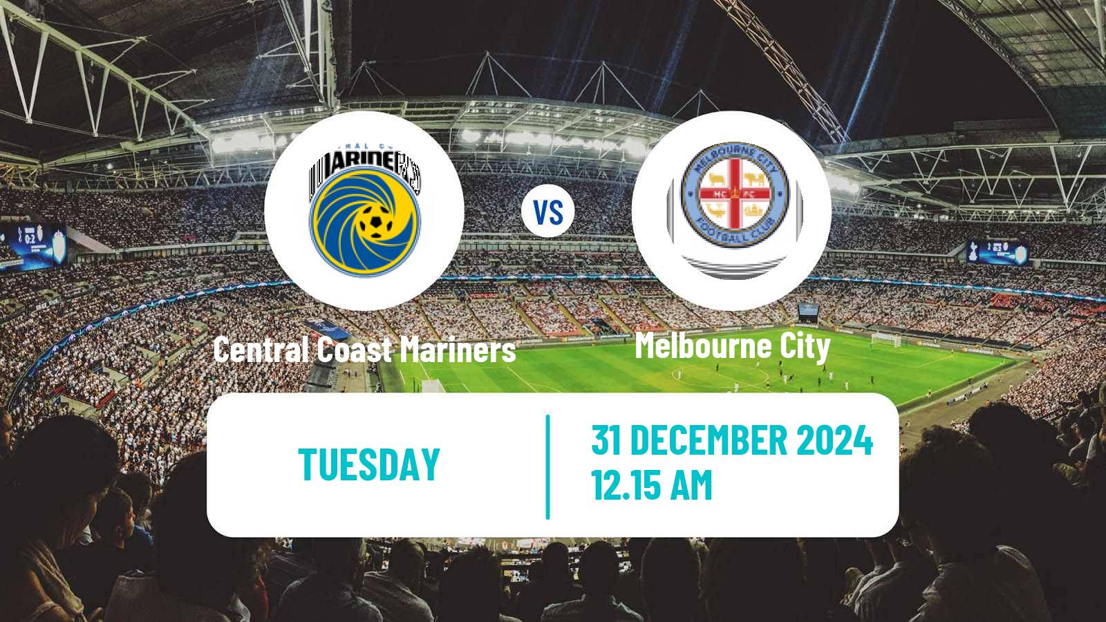 Soccer Australian A-League Women Central Coast Mariners - Melbourne City