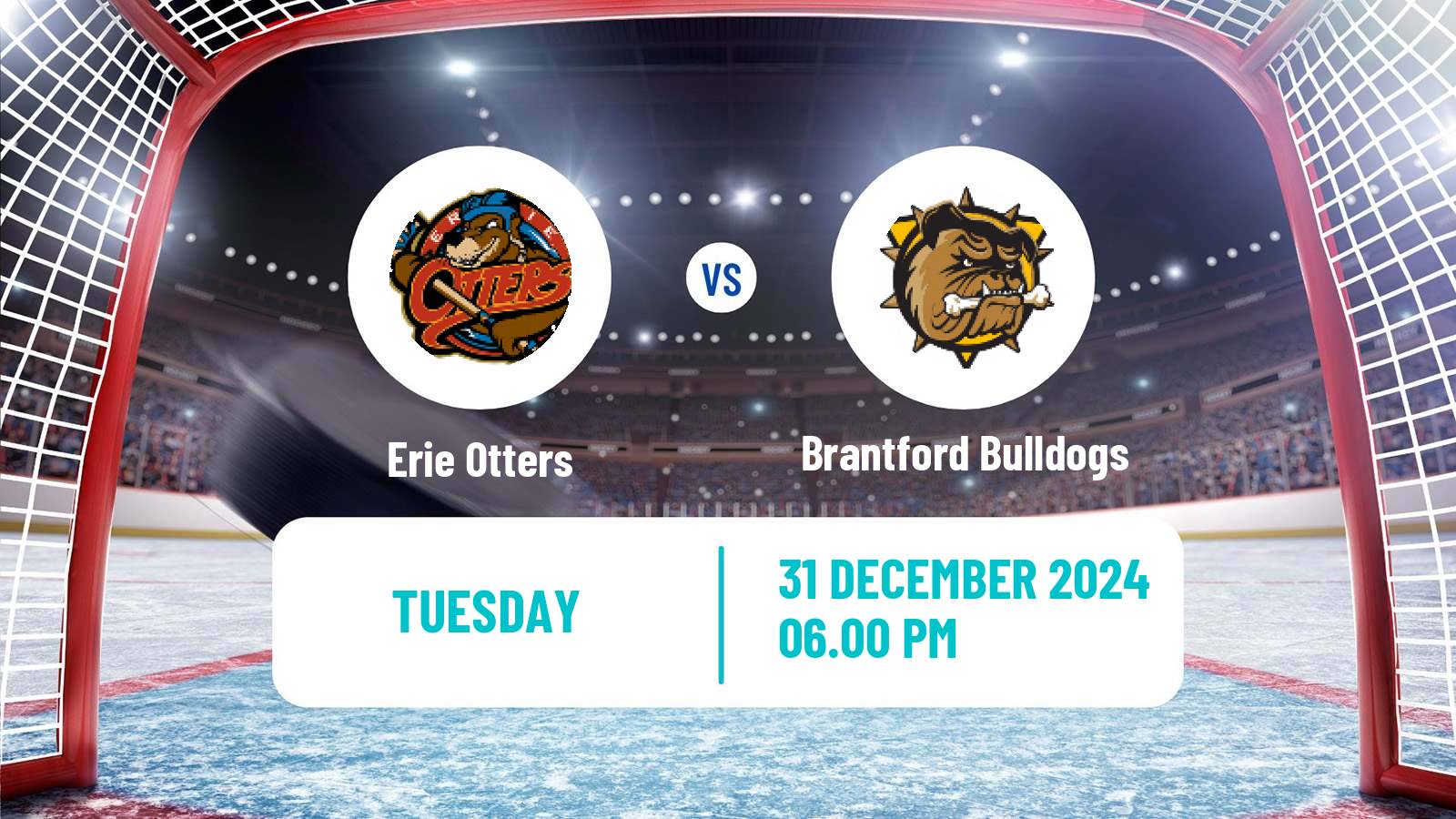 Hockey OHL Erie Otters - Brantford Bulldogs