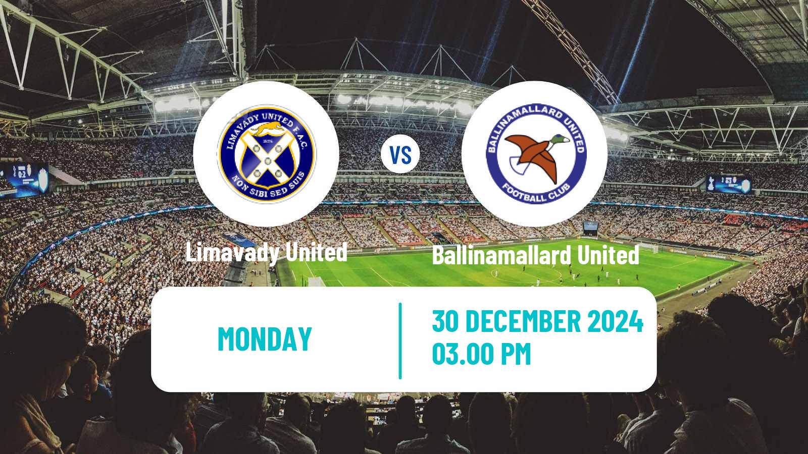 Soccer Northern Irish Championship Limavady United - Ballinamallard United