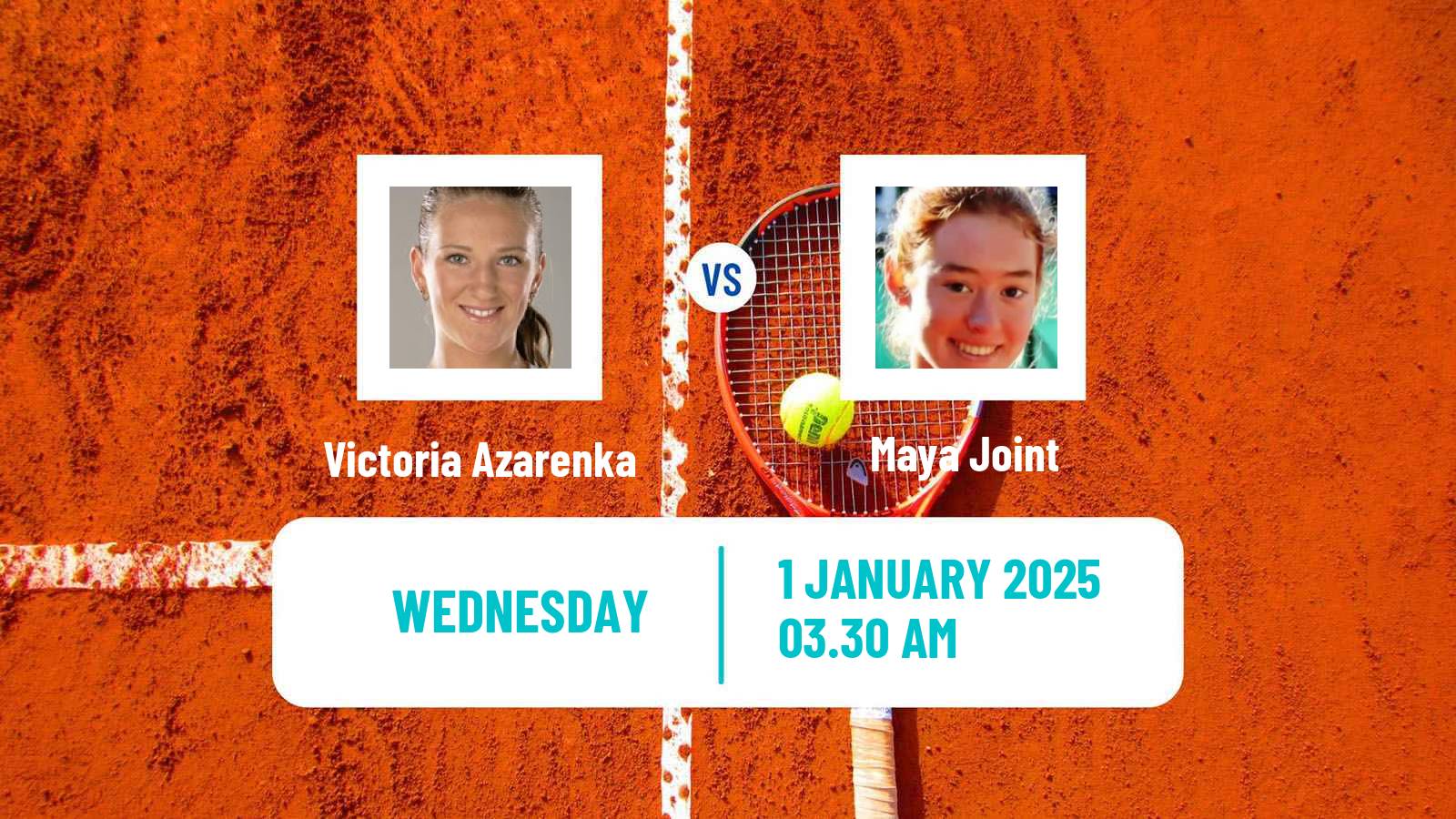 Tennis WTA Brisbane Victoria Azarenka - Maya Joint