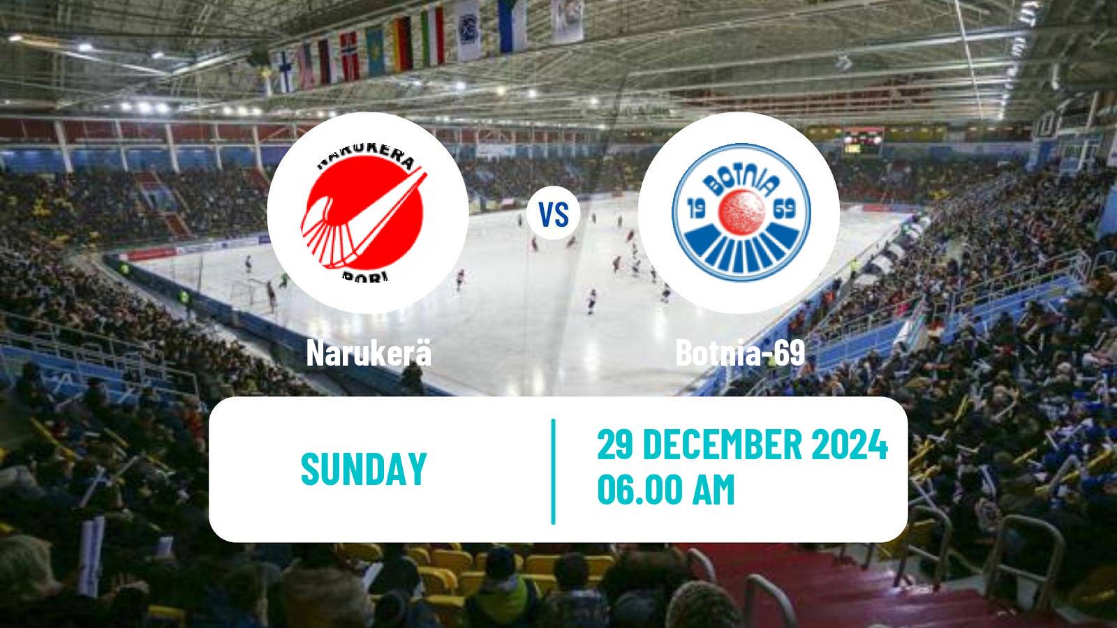 Bandy Finnish Bandyliiga Narukerä - Botnia-69