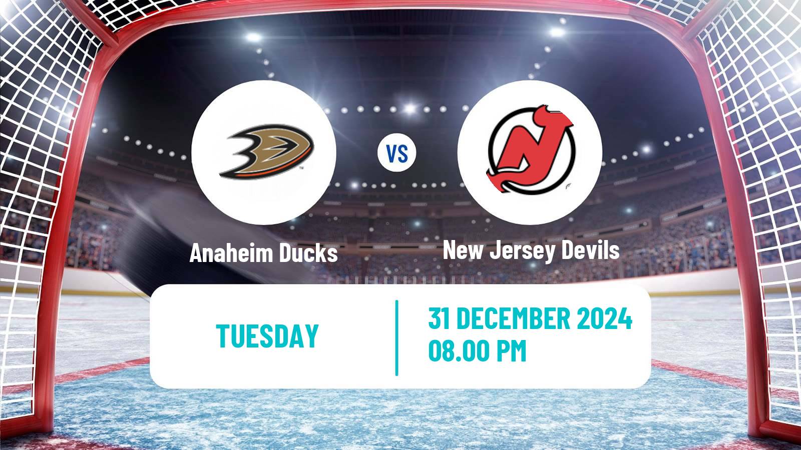 Hockey NHL Anaheim Ducks - New Jersey Devils