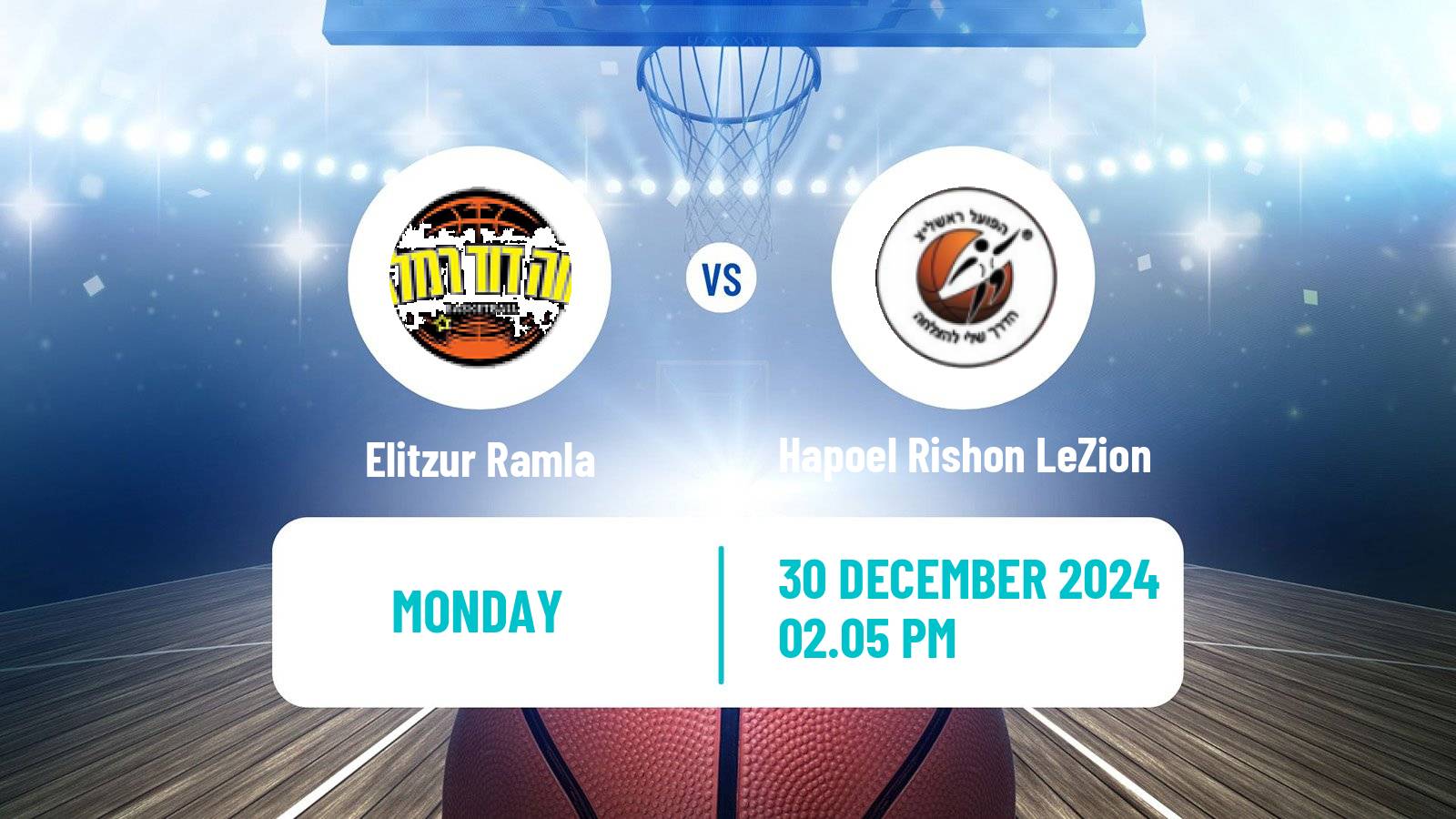 Basketball Israeli WBL Women Elitzur Ramla - Hapoel Rishon LeZion