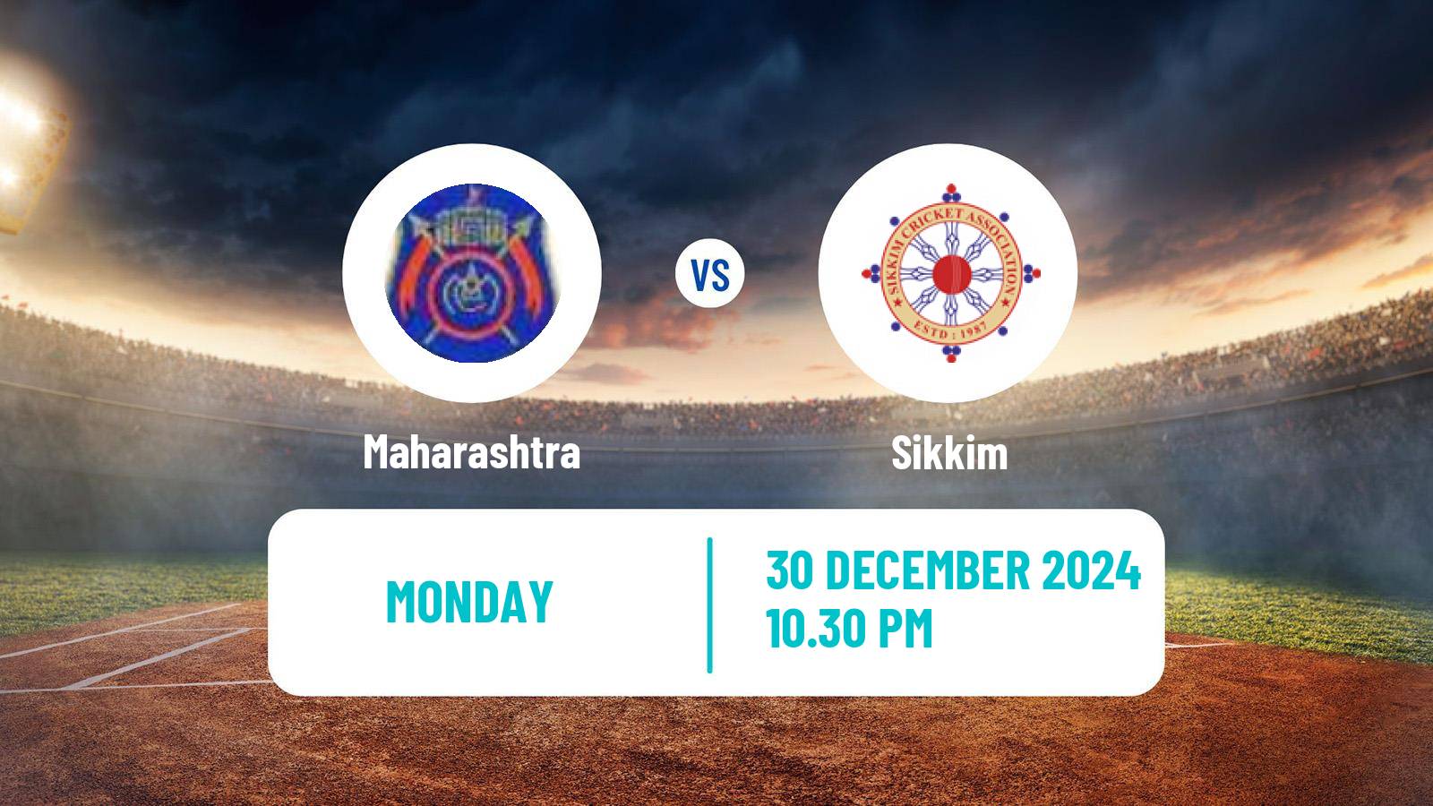 Cricket Vijay Hazare Trophy Maharashtra - Sikkim