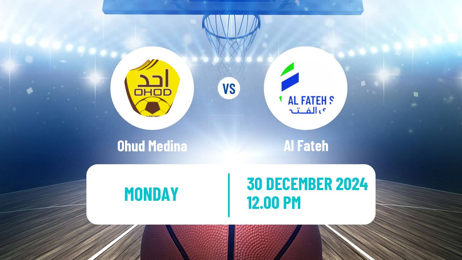 Basketball Saudi Premier League Basketball Ohud Medina - Al Fateh