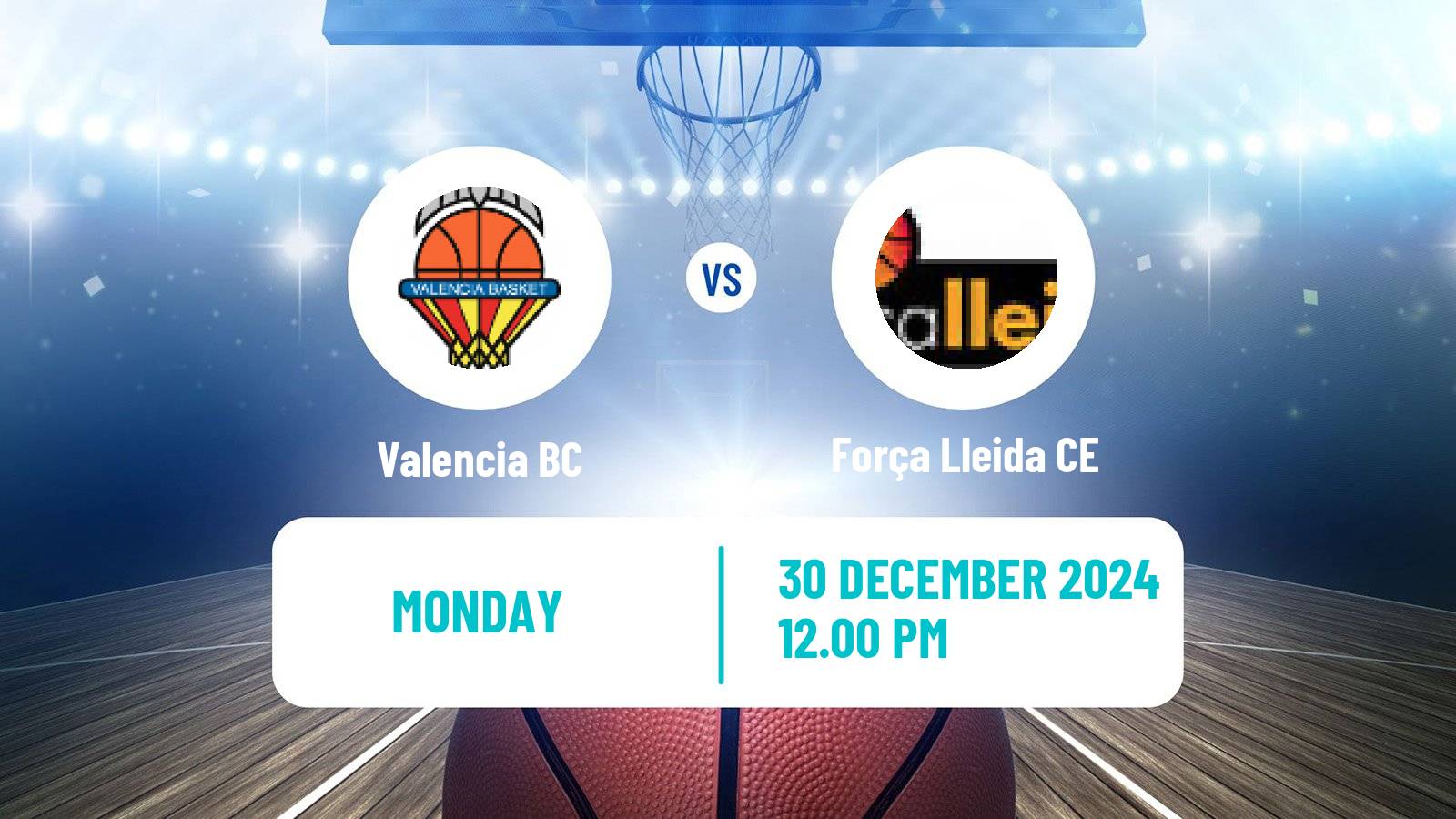 Basketball Spanish ACB League Valencia - Força Lleida CE